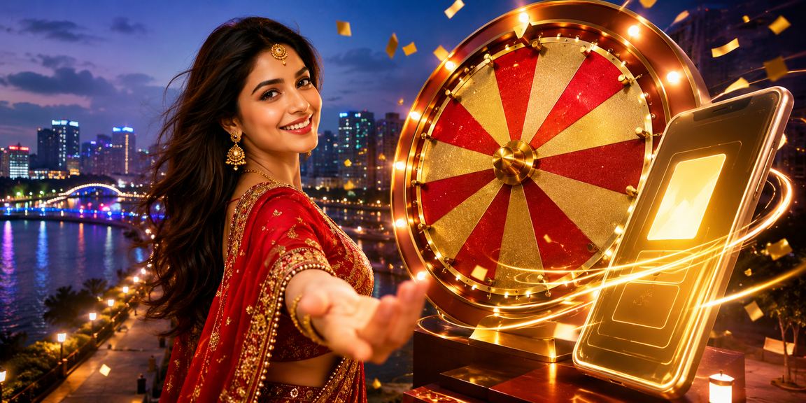 ঢাকার রুলেট গেমের মাঝখানে লটারির টিকিট ধরে থাকা মডেল